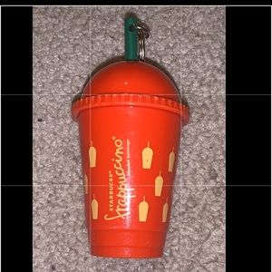 Starbucks keychain, orange